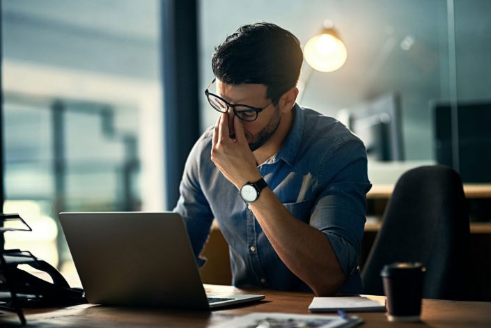 Critical-IT-Issues User Frustrated by Critical IT Issues