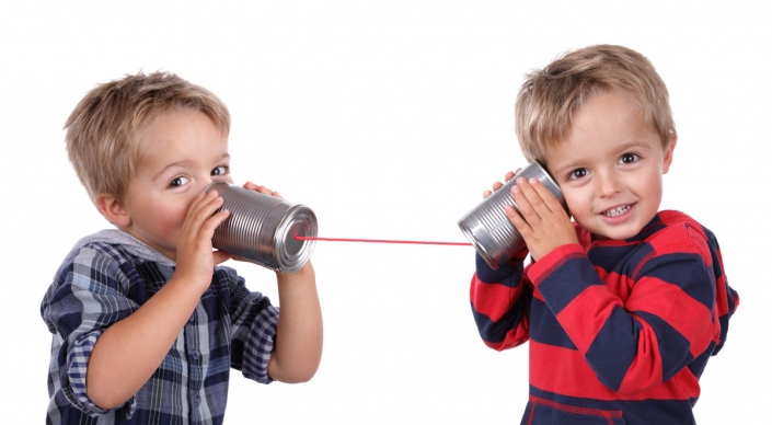 Tin-Can-Phone children using tin can phones voip