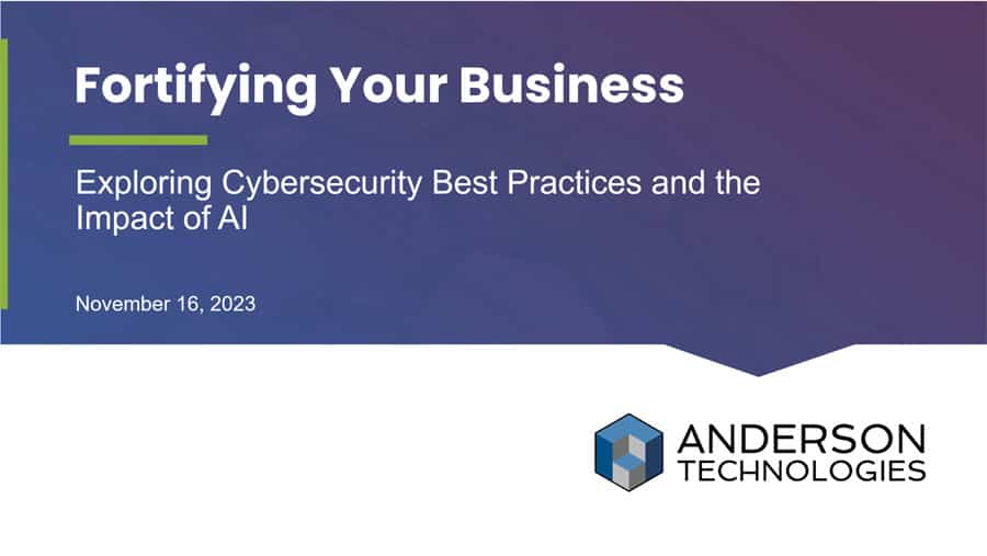 Fortifying Your Business Webinar title card